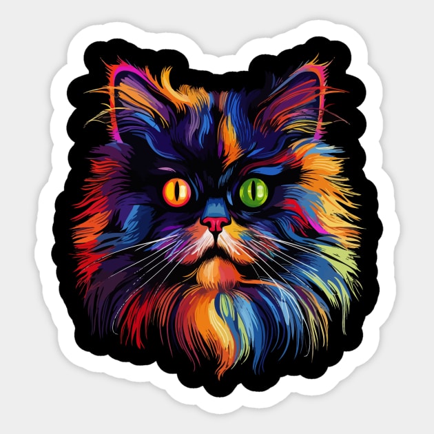 Persian Cat Smiling Sticker by JH Mart